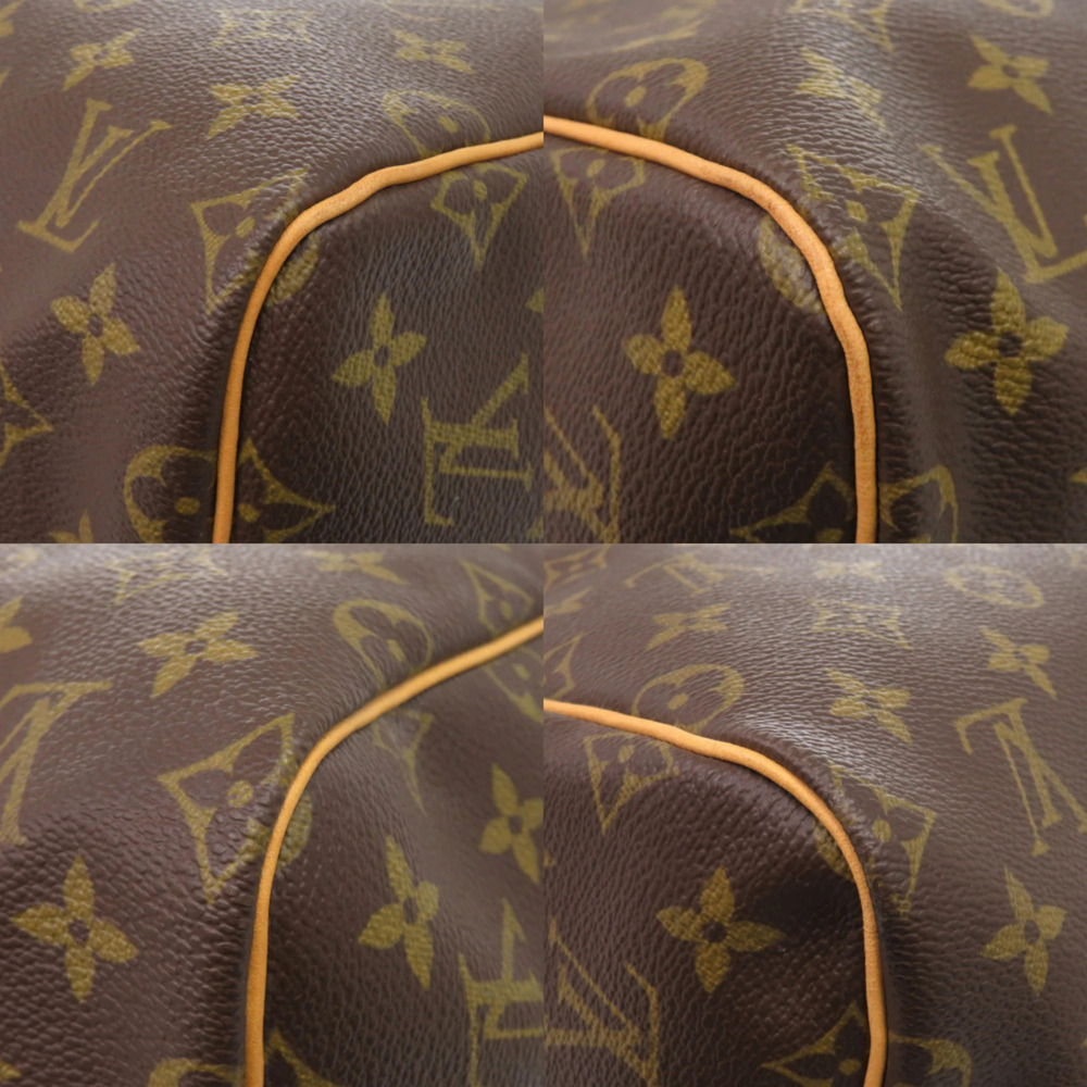 LOUIS VUITTON Authentic Brown Monogram Keepall 55 Boston Bag - Picture 4 of 10